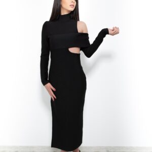 Rochie de ocazie neagra tip bandage JQZ 704