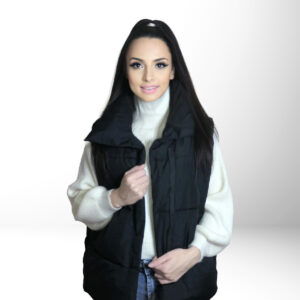 Vesta dama casual neagra JQZ 313