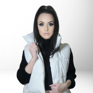 Vesta dama alba casual JQZ 315