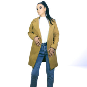 Jacheta dama ocru casual JQZ 312