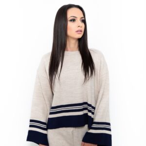 Compleu gri din tricot cu pantaloni JQZ 205