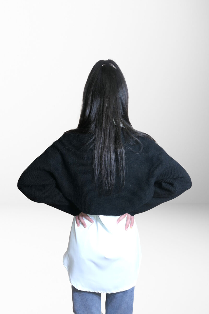 Bolerou dama crem din tricot JQZ 436 - imagine 6